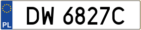 Trailer License Plate